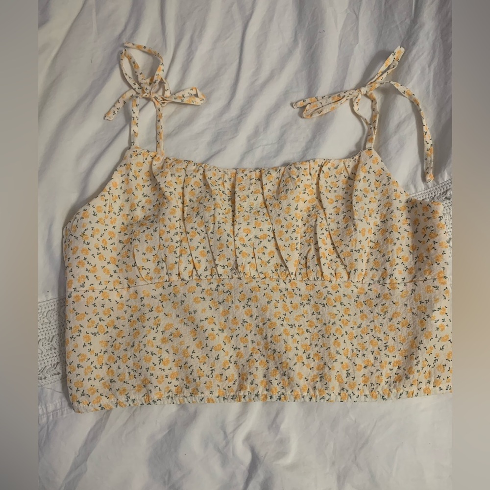 Elodie floral crop tank